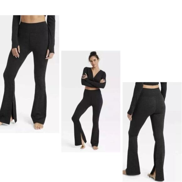 Joy Lab Extra-Long Extra High-Rise Flare Leggings size XS‎ - Black Onyx - NEW - Picture 1 of 7